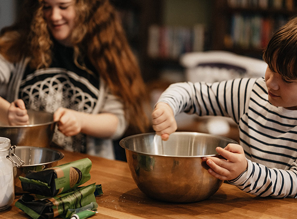 Children baking