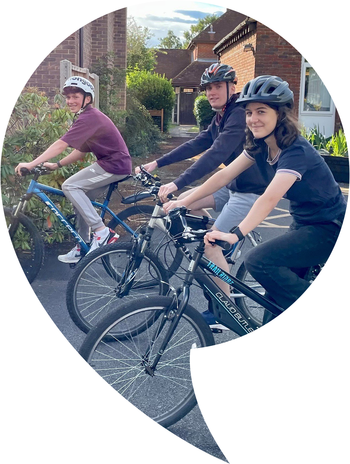 Children cycling