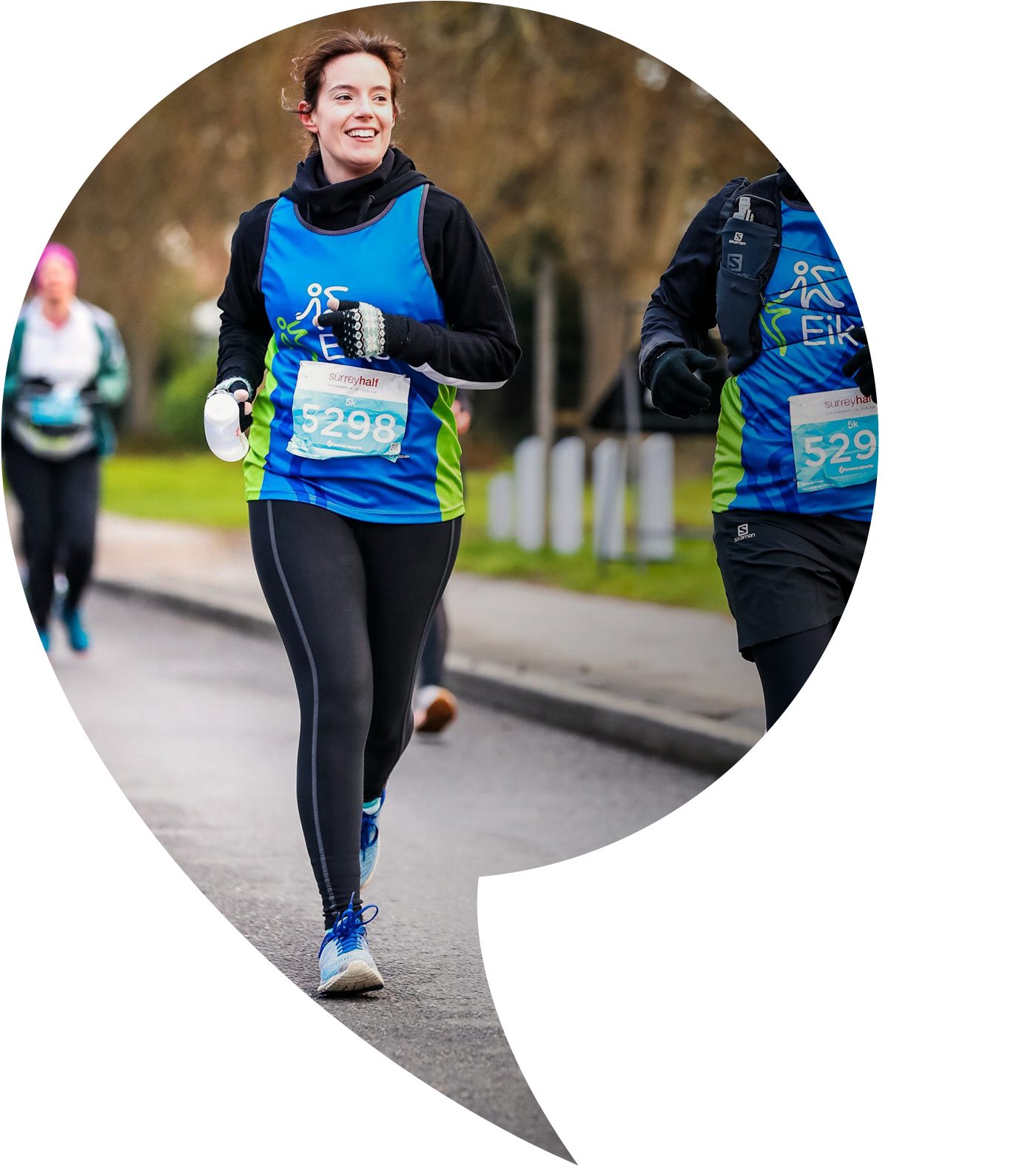 Woman running the Marathon