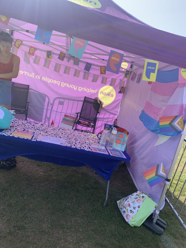 Eikon Pride in Surrey stall