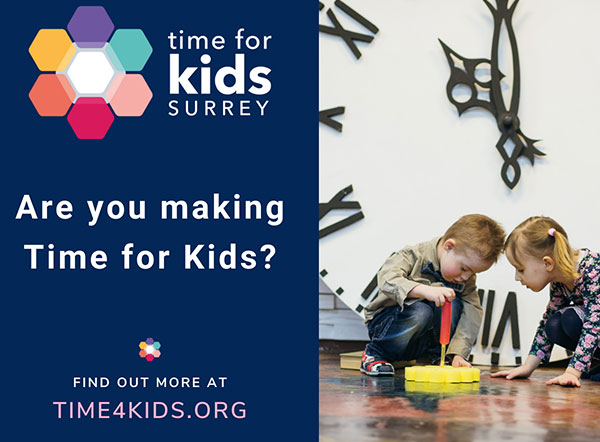 Time for kids postcard